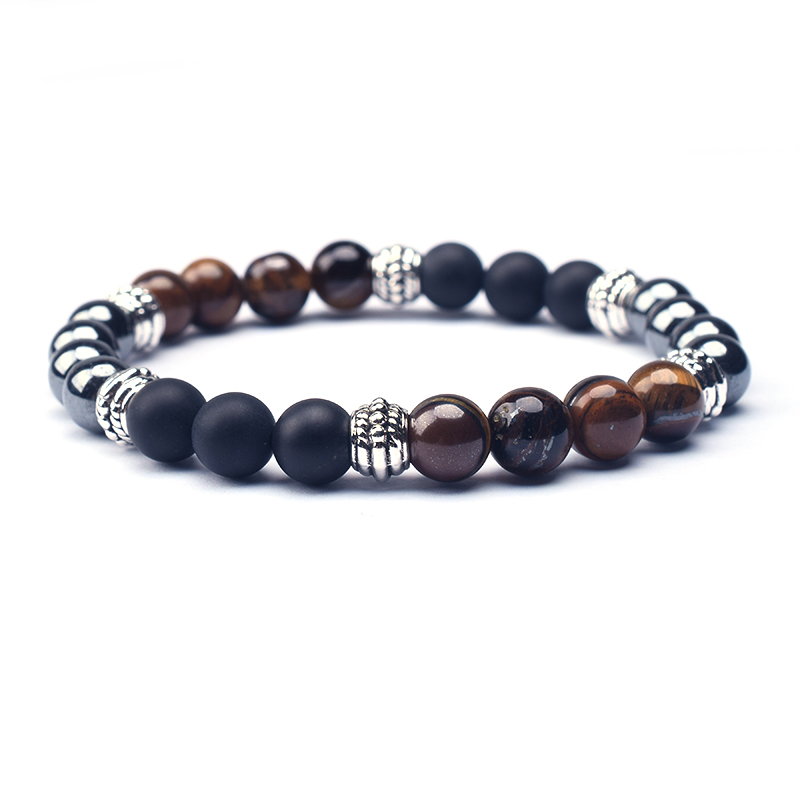 Matt Onyx - Hematite - Tiger Eye