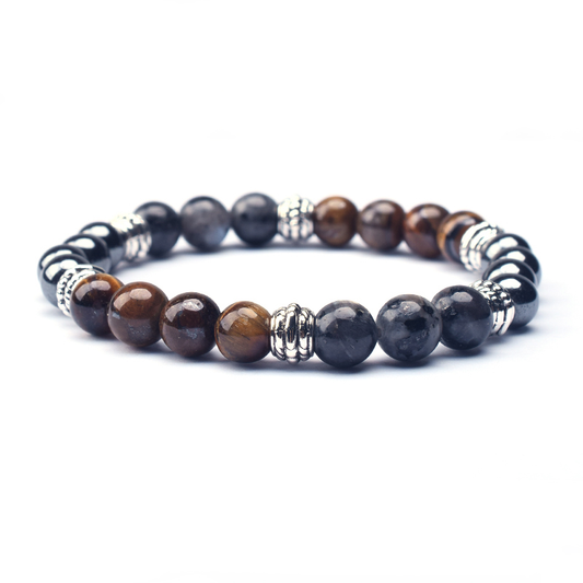 Black Labradorite - Hematite - Tiger Eye